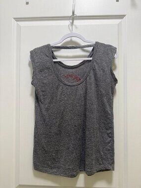 Three Square Gray KU Jayhawks Activewear Tank Top Sz M